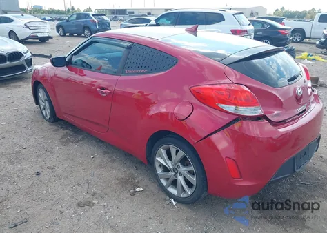 2017 Hyundai Veloster z USA, uszkodzony, nr VIN KMHTC6AD6HU304944